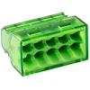 Image de bornes de connexion automatique 10 entrées christal mini vert