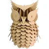 Image de MegaCrea DIY Maquette en Carton à Assembler Hibou 20 x 25 cm
