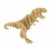Image de Puzzle 3D - Tyrannosaure - 28x18x7,5cm - maquette carton à monter, décorer, colorier en occasion ou reconditionné