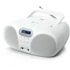 Image de Muse MD-208 DBW M-208 DBW Radio Dab Portable avec Lecteur CD, entrée Casque et antenne télescopique pivotante, Blanche, M-208 DBW