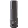 Image de Douille embout choc héxagonale 19mm L.78mm 1/2" Cr-Mo - SA 0484 - CLAS Equipements