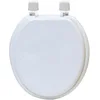 Image de Evideco Abattant WC rond en bois moulé massif, 4105100
