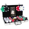 Image de Malette Dice Premium 300 jetons - Mallette Poker 300 jetons de Poker Dice 11,5g+Mallette Aluminium+2 Jeux de Cartes plastifiées+Bouton Dealer