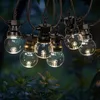 Image de SKYLANTERN Guirlande Guinguette 10M Transparent- Guirlande Electrique Exterieur 10 Bulbes Transparents - Guirlande Guinguette Exterieur Decoration Romantique, Chic, Déco pour Jardin et Patio