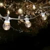 Image de SKYLANTERN Guirlande Guinguette 10M Transparente Cable Blanc - Guirlande Electrique Exterieur 10 Bulbes Transparent- Guirlande Guinguette Exterieur Decoration Romantique, Déco pour Terrasse et Jardin