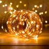 Image de SKYLANTERN Guirlande Led Cuivre 10M - Guirlande Lumineuse Led 100 Leds - Guirlande Leds pour deco chambre, déco de Noël, ambiance poétique et romantique