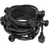 Image de SKYLANTERN® Guirlande Guinguette IP65 10m 10 Douilles Noire Raccordable - Guirlande Lumineuse pour ampoule LED avec 10 Douilles E27 (1 M entre les douilles) - Guirlande Lumineuse Extérieur