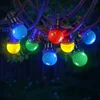Image de SKYLANTERN Guirlande Guinguette 30M Multicolore IP65 - Guirlande Electrique Exterieur 30 Bulbes ROUGE JAUNE VERT BLEU - Guirlande Guinguette Exterieur Boheme Déco pour Domaines et Parcs
