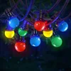 Image de SKYLANTERN Guirlande Guinguette 40M Multicolore IP65 - Guirlande Electrique Exterieur 40 Bulbes Rouge Bleu Jaune Vert - Guirlande Guinguette Exterieur Boheme Déco pour Domaines et Parcs