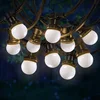 Image de SKYLANTERN Guirlande Guinguette 50M Blanc IP65 - Guirlande Electrique Exterieur 50 Bulbes - Guirlande Guinguette Exterieur Boheme Déco pour Domaines et Parcs