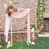 Image de SKYLANTERN Mariage Arche - Grande Arche Mariage Bois Rectangulaire 1.4Mx2.17M - Arche en Bois pour décoration de Mariage - Arche Kit pour Ceremonie Laique - Montage Facile - Stock en France