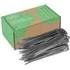 Image de Lot de 200 agrafe toile paillage - Pack de 200 Agrafes Paillage en Acier Galvanisé pour Geotextile anti repousse - Sardines de Fixation Bache Géotextile , Piquet de Tente Camping , Grillage a poule