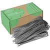 Image de Lot de 300 agrafe toile paillage - Pack de 300 Agrafes Paillage en Acier Galvanisé pour Geotextile anti repousse - Sardines de Fixation Bache Géotextile , Piquet de Tente Camping , Grillage a poule