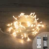 Image de Guirlande Lumineuse 12M Intérieur et Extérieur 100 LEDs Blanc Chaud - Guirlande Lumineuse Sapin Cable Transparent avec 8 Modes et Télécommande dont Minuteur pour Noel Decoration et Deco Mariage