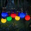 Image de SKYLANTERN Guirlande Guinguette 10M Multicolore - Guirlande Lumineuse Extérieur 20 Bulbes Transparents- Guirlande exterieur pou décoration jardin et maison