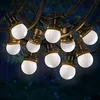 Image de SKYLANTERN Guirlande Guinguette 50M Blanc IP65 - Guirlande Lumineuse Extérieur 150 Bulbes - Guirlande Exterieure Etanche pour Décoration de Jardin, Maison et Façade