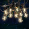 Image de SKYLANTERN Guirlande Guinguette 50M 50 Bulbes Filament Blanc Chaud - Guirlande Lumineuse Ampoule E27 Transparente - Guirlande Guinguette Led Filament rétro