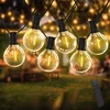 Image de SKYLANTERN® Guirlande Guinguette LED 30M Loisirs, 50 Ampoules Dimmables, Guirlande Lumineuse Extérieur IP44 + Télécommande - Idéale pour Mariage,Terrasse et Jardin - Guirlande guinguette Exterieur