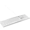 Image de MOBILITY LAB ML304304   Clavier Design Touch Filaire avec 2 USB pour Mac   AZERTY   Blanc et argenté