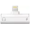 Image de Adaptateur USB C MOBILITY LAB Lightning vers Jack audio blanc