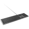 Image de Mobility Lab Clavier PC Filaire AZERTY Ultra Slim Silencieux USB avec Pavé Numérique et Raccourcis Multimédia - Design Gris Sidéral - Idéal pour Bureau, Maison, Télétravail - Compatible