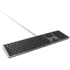 Image de Mobility Lab Clavier Mac Filaire Gris sidéral et Noir AZERTY Ultra Slim Silencieux USB avec Pavé Numérique et Raccourcis Multimédia - Design Gris Sidéral - Idéal pour Bureau, Maison, Télétravail