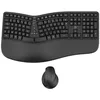 Image de Mobility Lab Ergo C30W Combo Clavier + Souris Sans Fil Ergonomique - Inclinaison Ajustable, DPI Réglables - Repose-Poignets Mémoire de Forme - AZERTY - Bureau, Maison, Gaming, Sans Câbles