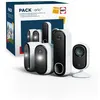 Image de Pack Fnac 2 Caméras de surveillance Arlo Essential extérieure Blanc + 1 Caméra de surveillance Essential intérieure Blanc + 1 Sonnette vidéo sans fil HD Blanc en occasion ou reconditionné
