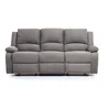 Image de LOUNGITUDE - DETENTE - Canapé de Relaxation 3 Places en Microfibre - Gris
