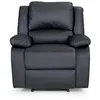 Image de LOUNGITUDE - Canapé/Fauteuil de Relaxation Manuel - Simili - Noir - Fauteuil
