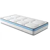 Image de LOUNGITUDE Matelas Gel Fresh en Mousse à mémoire de Forme MemoryTex + Mousse Frozen Gel 90 X 190-24cm d'épaisseur
