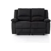 Image de LOUNGITUDE - DETENTE - Canapé de Relaxation - Manuel - 2 Places - en Simili/Microfibre - Gris/Noir -L143cm