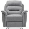 Image de LOUNGITUDE - Fauteuil de Relaxation en Tissu - Gris Clair