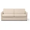 Image de LOUNGITUDE - Agathe - Canapé Convertible - Express - 3 Places - Véritable Matelas - en Tissu - Beige -L178cm