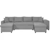 Image de LOUNGITUDE Canapés, Bois d'ingénierie, Gris Clair, L305 x P148 x H71cm