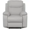 Image de LOUNGITUDE RELAXXO - Fauteuil de Relaxation BONA en Tissu Imitation Cuir - Gris Clair