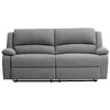 Image de LOUNGITUDE - DETENTE - Canapé de Relaxation - Manuel - 3 Places - Inclinaison réglable - en Tissu - Gris Clair -L193cm