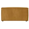 Image de LOUNGITUDE - Pouf en Velours côtelé Jaune