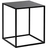 Image de LOUNGITUDE Table d'appoint FILAR carré en métal - 45x45 cm - Noir
