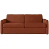 Image de LOUNGITUDE Canapé Convertible Agathe système Couchage Express en Velours côtelé - Matelas épaisseur 13cm
