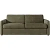 Image de LOUNGITUDE Canapé Convertible Agathe système Couchage Express en Velours côtelé - Matelas épaisseur 13cm