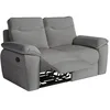 Image de LOUNGITUDE Canapé de Relaxation Manuel Ross 2 Places en Tissu
