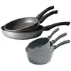 Image de Lot 3 casseroles et 3 poêles revêtement Dur comme la pierre Mathon