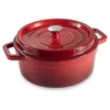 Image de Cocotte en fonte ronde 28 cm 5,6 L rouge Mathon