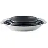 Image de Lot 4 poêles inox antiadhérentes Strate sans manche 20, 24, 26 et 28 cm Cristel