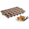 Image de Rigiflex Plaque 24 mini-canelés en silicone structure acier 34 cm Mathon