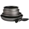 Image de Set 2 poêles et 2 casseroles anti-adhésives Délice et manche amovible Mathon