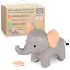 Image de Little Big Friends Jouet Musical bébé | Peluche éléphant Musicale à Tirette sans Pile | Jouet d’éveil sensoriel pour bébé et Tout-Petit | Vincent l’Éléphant