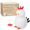 Image de Little Big Friends Jouet Musical bébé | Peluche Musicale à Tirette Douce et Lavable | Compagnon sensoriel pour bébé et Tout-Petit | Paulette la Poule