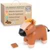 Image de Little Big Friends Jouet Musical bébé | Peluche Musicale à Tirette pour éveil sensoriel | Cheval en Peluche Doux et Lavable pour bébé et Tout-Petit | Cadeau Naissance ou baptême | Charles Le Cheval